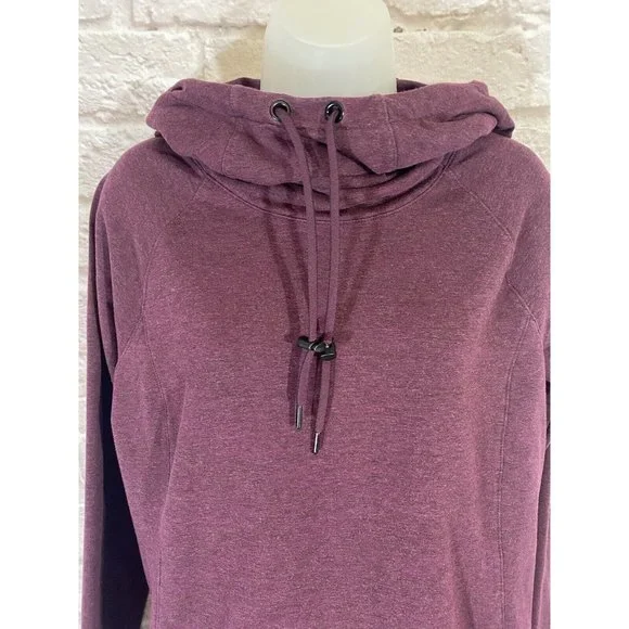 ATHLETA Sentry Hoodie Sweatshirt Medium Top California Plum Activewear 9498 - Picture 5 of 12